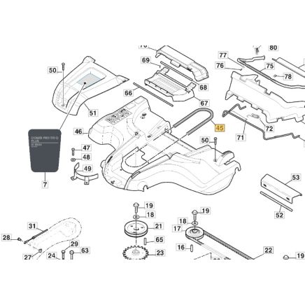 9585-0201-01 Stiga Deck Drive Belt [2WD PARK 110CD]
