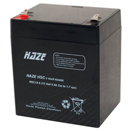 UNIVERSAL BATTERY 12v - 5Ah - 90x70x101mm T1 HSC12-5