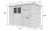 10 x 4 Security Pent Shed 10 x 4 Security Pent Shed