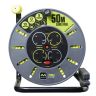 Large Open Power Reel with 4 Sockets 50m Cable 13A Large Open Power Reel with 4 Sockets 50m Cable 13A