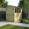 4 x 10 Apex Shed Double Door, With Windows 4 x 10 Apex Shed Double Door, With Windows
