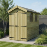 4 x 5 Apex Shed Double Door, With Windows 4 x 5 Apex Shed Double Door, With Windows