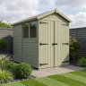 4 x 6 Apex Shed Double Door, With Windows 4 x 6 Apex Shed Double Door, With Windows