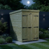 4 x 6 Pent Shed Double Door, No Windows 4 x 6 Pent Shed Double Door, No Windows