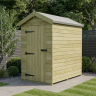 4 x 7 Apex Shed Single Door, No Windows 4 x 7 Apex Shed Single Door, No Windows