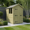 4 x 7 Apex Shed Single Door, With Windows 4 x 7 Apex Shed Single Door, With Windows
