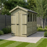 4 x 8 Apex Shed Double Door, With Windows 4 x 8 Apex Shed Double Door, With Windows