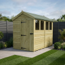 5 x 8 Apex Shed Single Door, With Windows 5 x 8 Apex Shed Single Door, With Windows