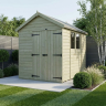 6 x 7 Apex Shed Double Door, With Windows 6 x 7 Apex Shed Double Door, With Windows