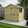 6 x 8 Apex Shed Double Door, With Windows 6 x 8 Apex Shed Double Door, With Windows