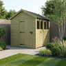 6 x 8 Apex Shed Single Door, With Windows 6 x 8 Apex Shed Single Door, With Windows