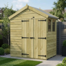 7 x 4 Apex Shed Double Door, With Windows 7 x 4 Apex Shed Double Door, With Windows