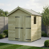 7 x 5 Apex Shed Double Door, With Windows 7 x 5 Apex Shed Double Door, With Windows