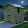 7 x 5 Apex Shed Single Door, With Windows 7 x 5 Apex Shed Single Door, With Windows
