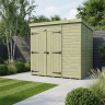 7 x 5 Pent Shed Double Door, No Windows 7 x 5 Pent Shed Double Door, No Windows