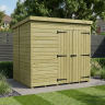 7 x 6 Pent Shed Double Door, No Windows 7 x 6 Pent Shed Double Door, No Windows