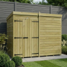8 x 5 Pent Shed Double Door, No Windows