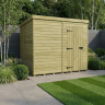 8 x 6 Pent Shed Single Door, No Windows 8 x 6 Pent Shed Single Door, No Windows