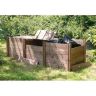 Classic Triple Wooden Compost Bins Classic Triple Wooden Compost Bins