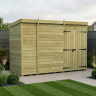 9 x 4 Pent Shed Double Door, No Windows 9 x 4 Pent Shed Double Door, No Windows