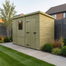 9 x 4 Pent Shed Single Door, With Windows 9 x 4 Pent Shed Single Door, With Windows