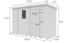 9 x 4 Security Pent Shed 9 x 4 Security Pent Shed