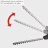 Scheppach ETHT500 Telescopic Hedge Trimmer, 500W, 2.16-2.9m Reach, 450mm Cutting Length Scheppach ETHT500 Telescopic Hedge Trimmer, 500W, 2.16-2.9m Reach, 450mm Cutting Length
