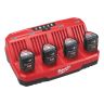 Milwaukee M12 4 Bay Multi Charger 4932430555 Milwaukee M12 4 Bay Multi Charger 4932430555