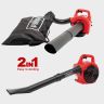 Scheppach LBH2600P 4-in-1 Leaf Blower Vacuum Shredder, 1.0hp Petrol Engine, 678m³/h Airflow, 268km/h Air Speed, 50L Collection Bag