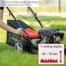 Scheppach MS132-42 Self-Propelled Lawnmower, 3.3hp Petrol Engine, 42cm Cutting Width, 75mm Cutting Height, 45L Collection Bag
