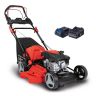 Scheppach MS150-46E Self-Propelled Lawnmower, 3.3hp Petrol Engine, 46cm Cutting Width, 75mm Cutting Height, 55L Collection Bag, Electric Start