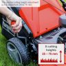 Scheppach MS161-46 Self-Propelled Lawnmower, 3.5hp Petrol Engine, 46cm Cutting Width, 75mm Cutting Height, 55L Collection Bag