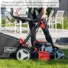 Scheppach MS173-51E Self-Propelled Lawnmower, 4.1hp Petrol Engine, 51cm Cutting Width, 75mm Cutting Height, 65L Collection Bag, Hybrid Start