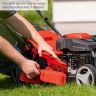 Scheppach MS225-53 Self-Propelled Lawnmower, 6.0hp Petrol Engine, 53cm Cutting Width, 75mm Cutting Height, 65L Collection Bag