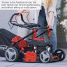 Scheppach MS225-53E Self-Propelled Lawnmower, 6.0hp Petrol Engine, 53cm Cutting Width, 75mm Cutting Height, 65L Collection Bag, Hybrid Start