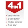 Scheppach PMT520 4-in-1 Multifunction Garden Tool, 1.9hp Petrol Engine Scheppach PMT520 4-in-1 Multifunction Garden Tool, 1.9hp Petrol Engine