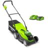 Greenworks G40LM35K2 Cordless Lawnmower Kit 2Ah / 40v / 35cm inc Battery / Charger