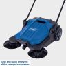 Scheppach S800 Manual Push Sweeper, 650mm Width, 20L Container Scheppach S800 Manual Push Sweeper, 650mm Width, 20L Container