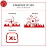 Scheppach SC32 Scarifier & Aerator, 1500W, 32cm Working Width, -12mm to +4mm Working Depth, 30L Collector, 2 Rollers Scheppach SC32 Scarifier & Aerator, 1500W, 32cm Working Width, -12mm to +4mm Working Depth, 30L Collector, 2 Rollers