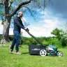 Webb 40v Cordless Brushless Self Propelled Lawnmower KIT - 51cm / 2 x 20v 4ah Batteries / Charger Webb 40v Cordless Brushless Self Propelled Lawnmower KIT - 51cm / 2 x 20v 4ah Batteries / Charger