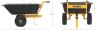 Agri-Fab DeWalt Tow/Push Swivel Cart 363kg DXTB0573 Agri-Fab DeWalt Tow/Push Swivel Cart 363kg DXTB0573