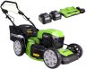 Greenworks GD24X2LM46SPK4X Cordless Propelled Mower KIT 48v / 46cm 2x 4Ah Batteries / Charger