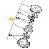 Stiga Mountfield Nylon Head Bump-N-Work 130mm 1911-9227-01 Stiga Mountfield Nylon Head Bump-N-Work 130mm 1911-9227-01