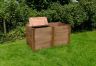 Classic Double Wooden Compost Bins Classic Double Wooden Compost Bins