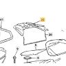 M4373 Mountfield Princess Grasscatcher Upper Lid Top M4373 Mountfield Princess Grasscatcher Upper Lid Top