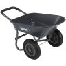 Handy Twin-Wheeled Poly Wheelbarrow Handy Twin-Wheeled Poly Wheelbarrow