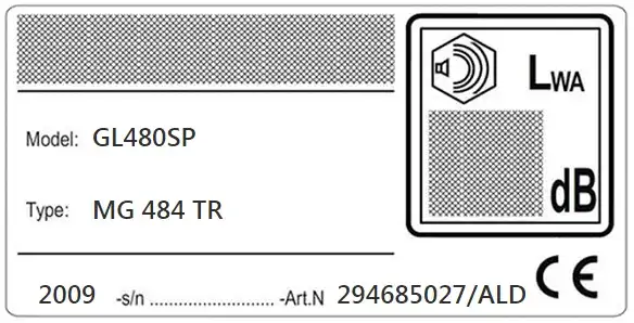 GGP Dataplate Example GGP Dataplate Example